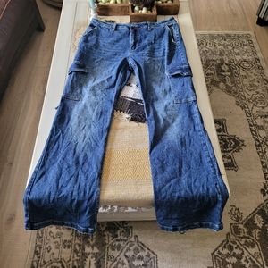 Kancan Blue Cargo Jeans Size 13/30